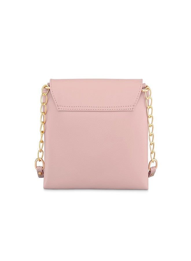 Fastrack PU Structured Sling Bag for Women, Girls and Ladies | Comes with Half Chain Sling Straps | Ladies Purse Handbag - Image 4